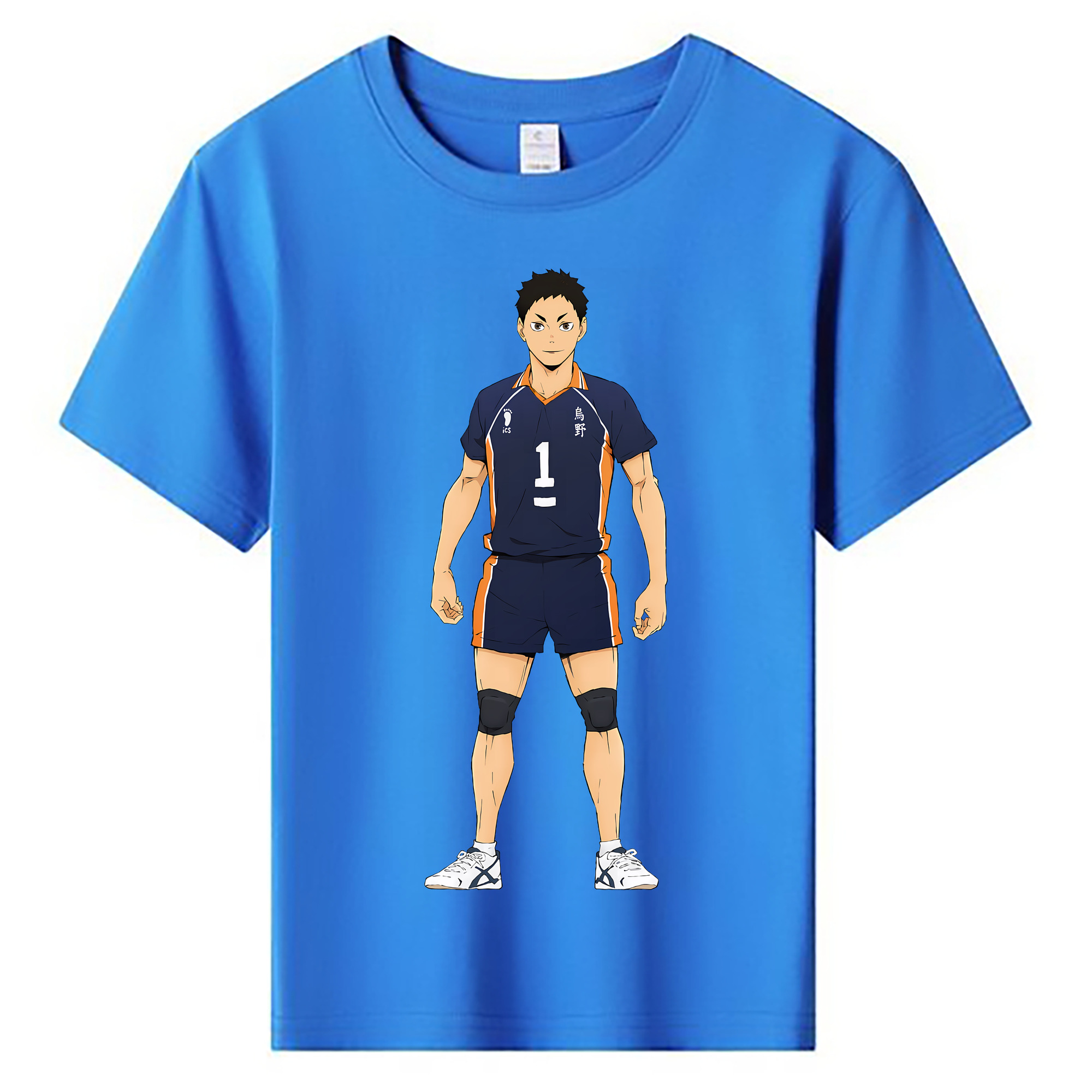 （画像用） ハイキュー!! Haikyu!! 綿100％キッズTシャツ（フロントプリント）